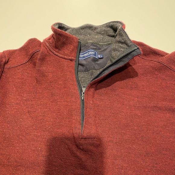 Vineyard Vines Sagamore Wool Quarter Zip - Picture 3 of 4